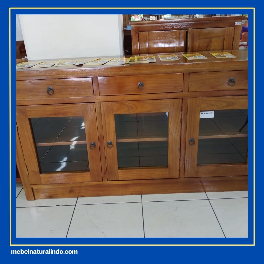 Kabinet Meja TV Jati Minimalis