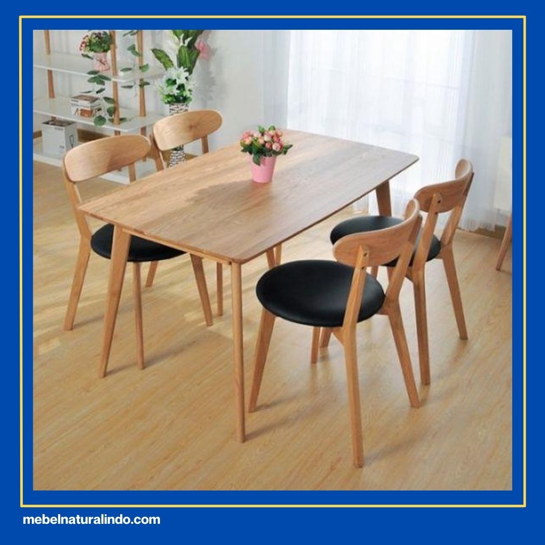 Meja Makan Kayu Jati Minimalis