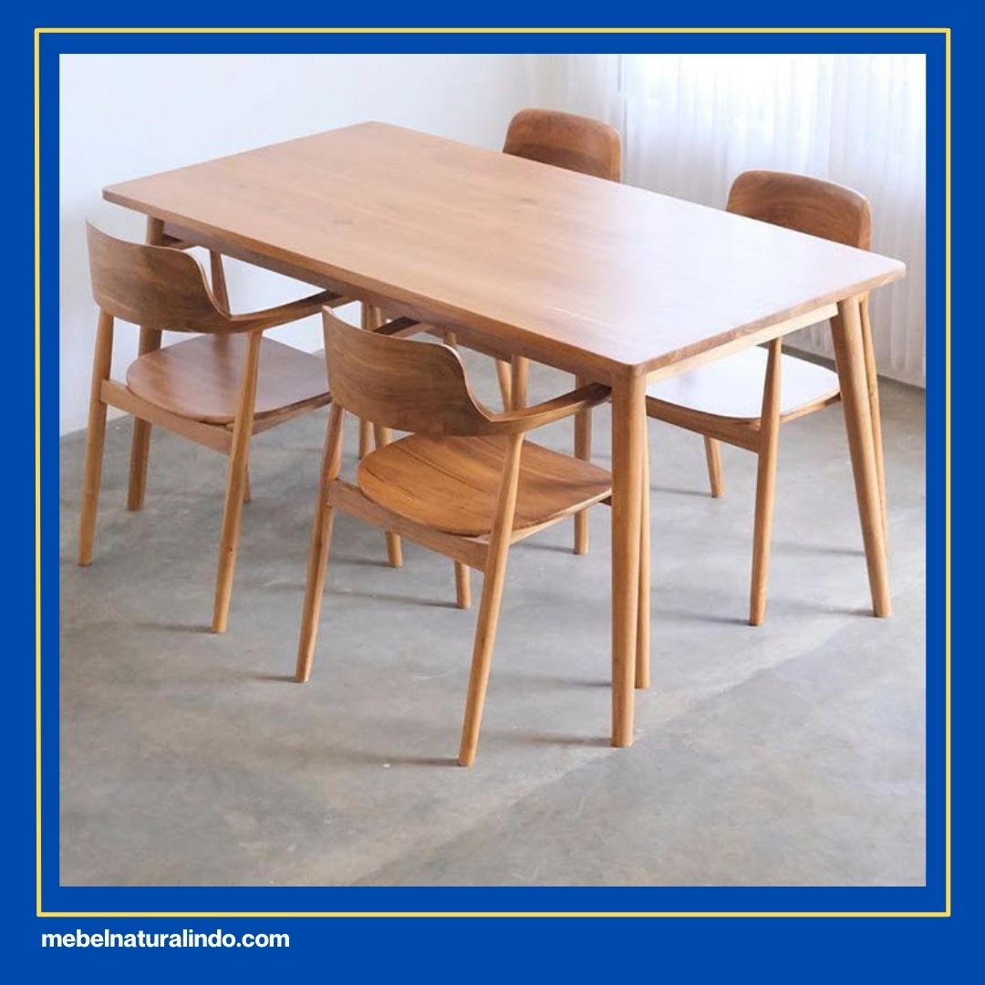 Meja Makan Kayu Jati Minimalis