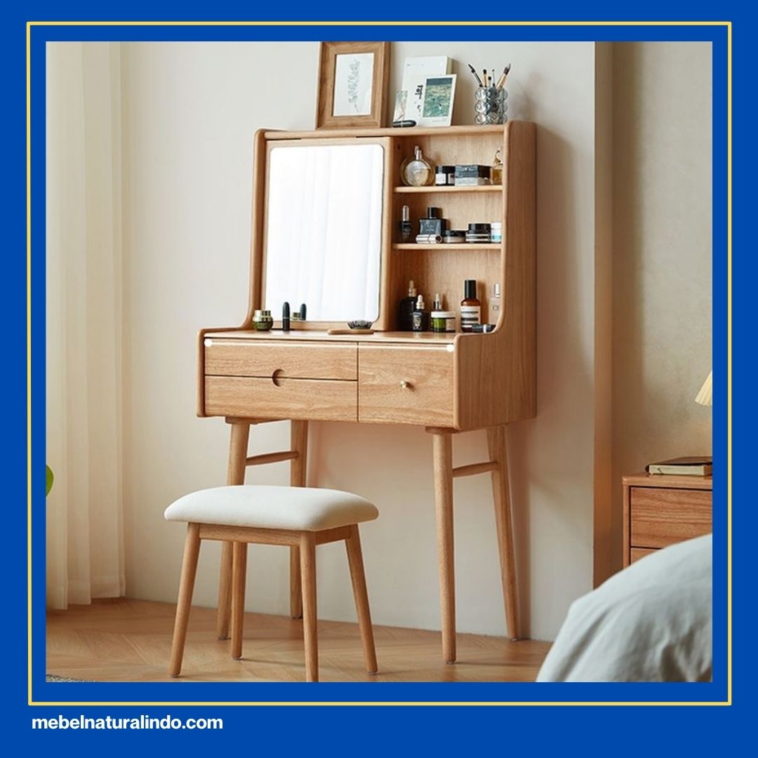 Meja Rias Kayu Jati Minimalis Modern