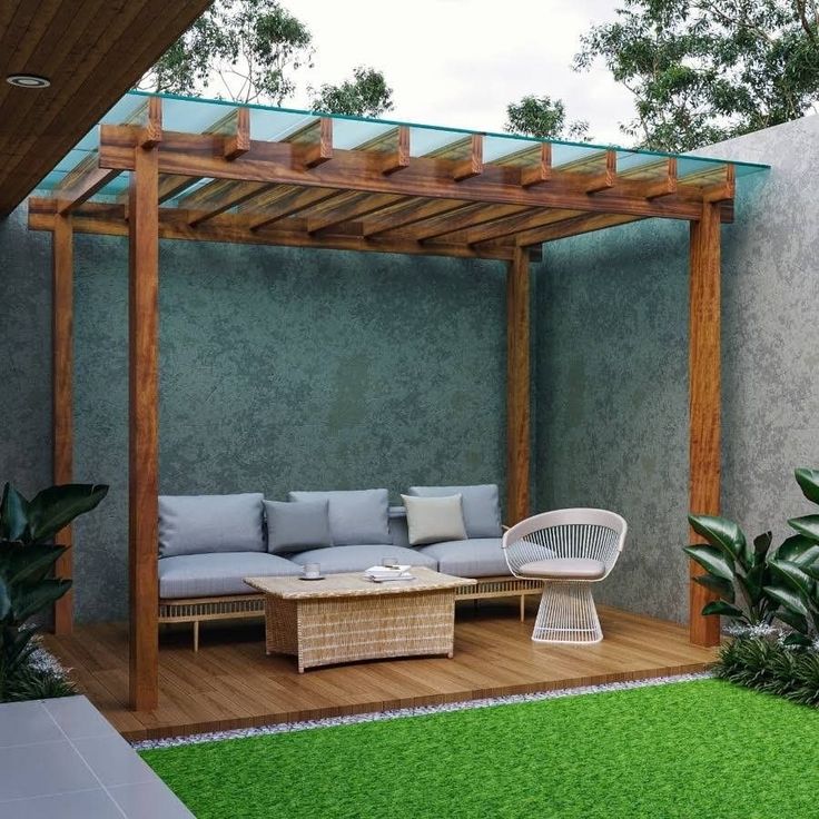 Gazebo Kayu Jati Minimalis