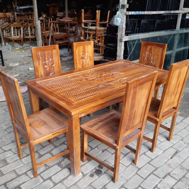 Meja Makan Jati Minimalis