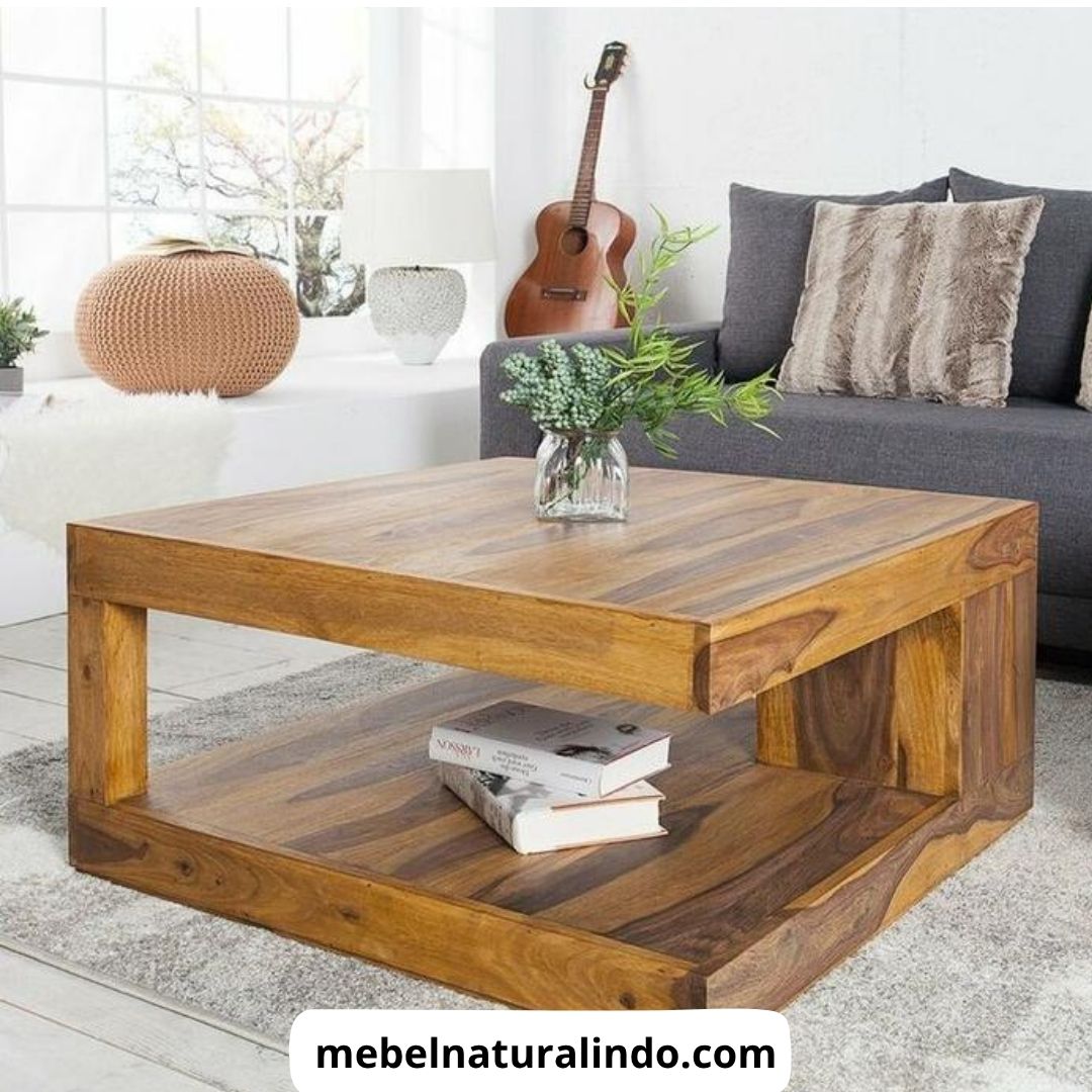 Meja Kayu Jati Minimalis Modern