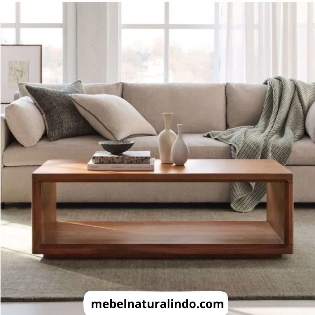 Meja Kayu Jati Minimalis Modern