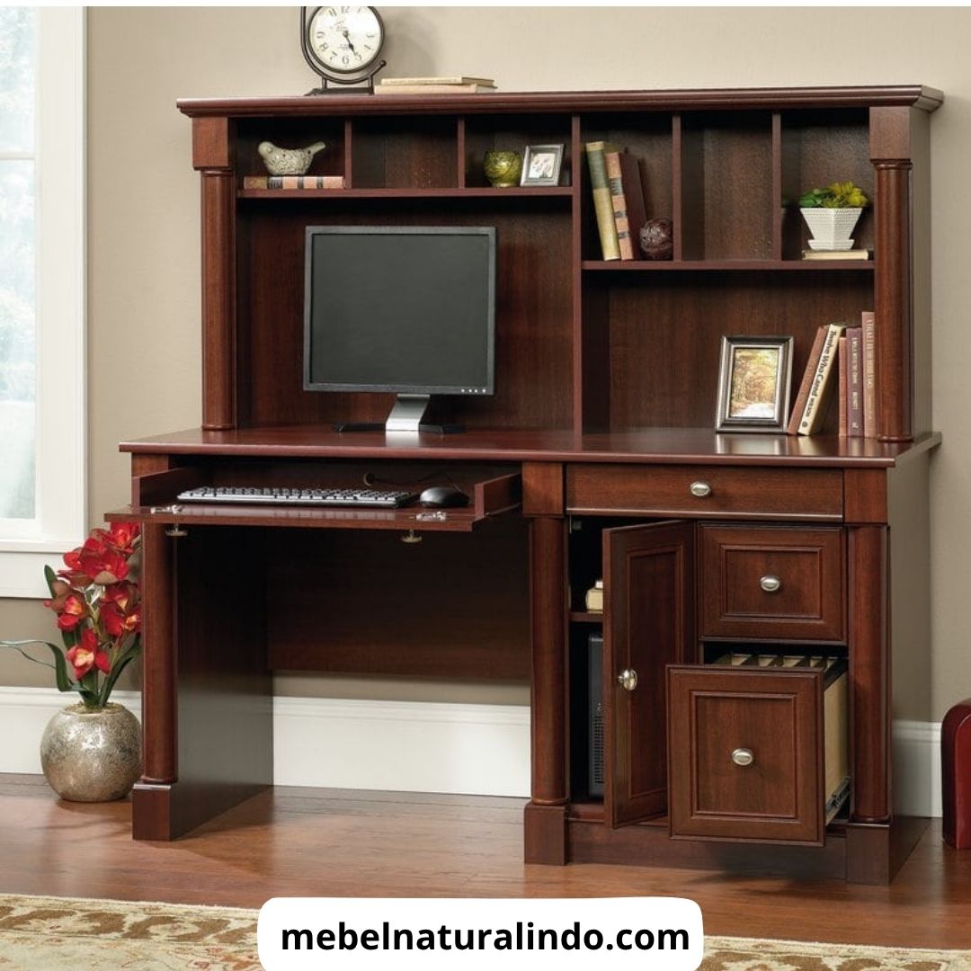 Meja Kantor Minimalis Kayu Jati