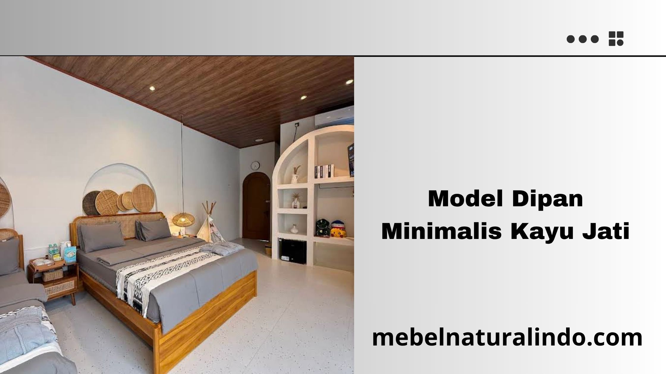    Model Dipan Minimalis Kayu Jati