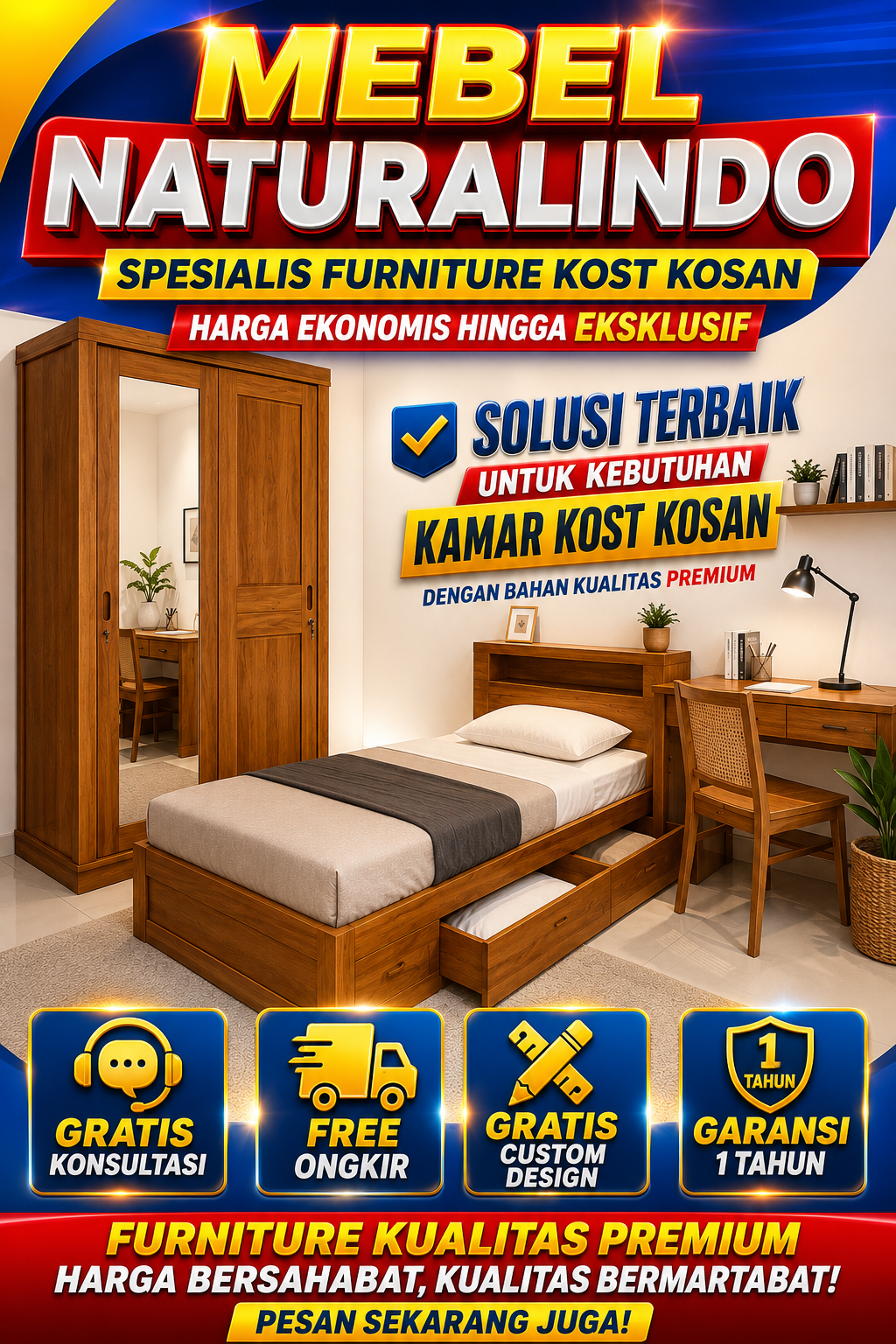Paket Furniture Kamar Kost