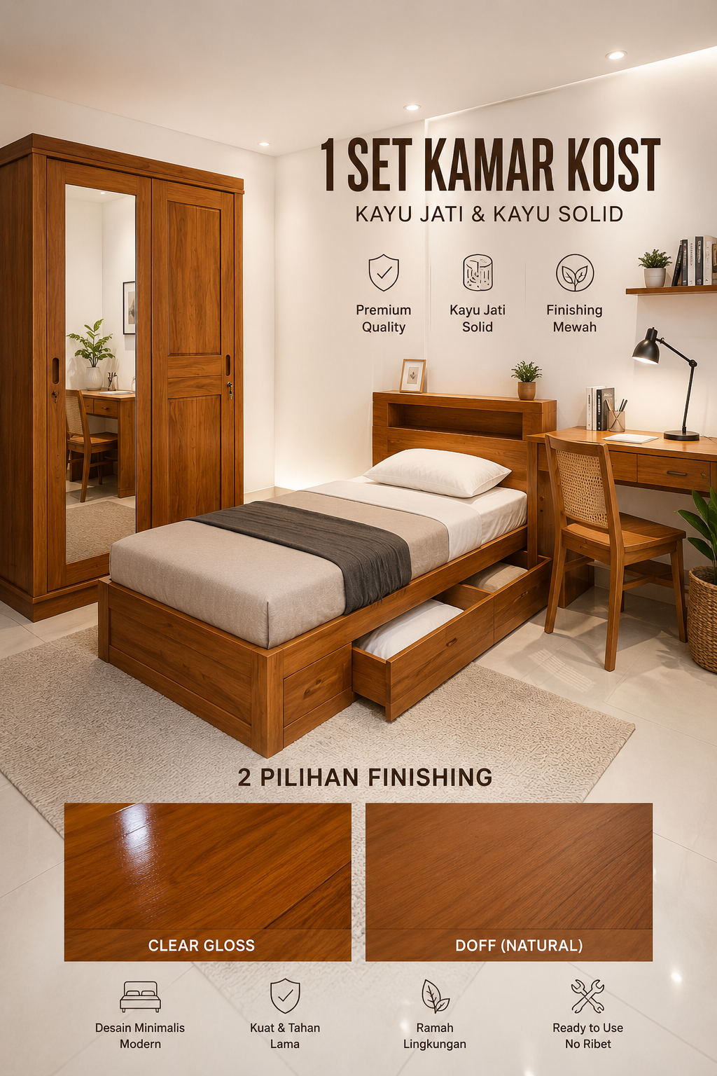 Paket Furniture Kamar Kost